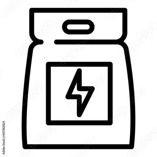 Sport nutrition pack icon. Outline Sport nutrition pack vector icon for web design isolated on white background