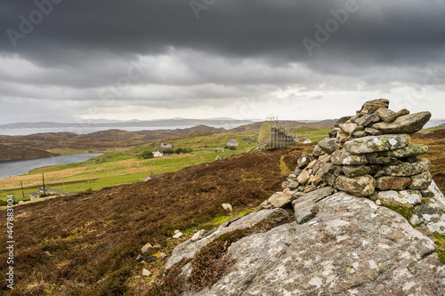 Broch near Shawbost on the Isle of Lewis in the outer Hebrides photo
