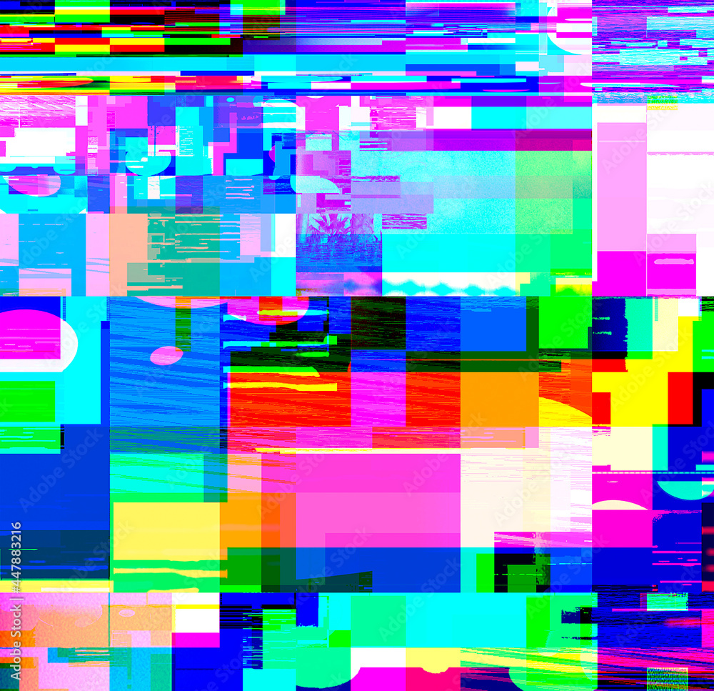 Glitch Background Screen Bug Effect Stock Illustration Adobe Stock