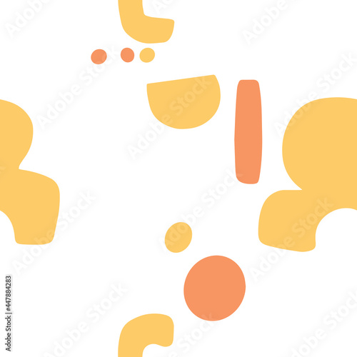 Pattern in folk style. Hand-drawn pattern with flowers.