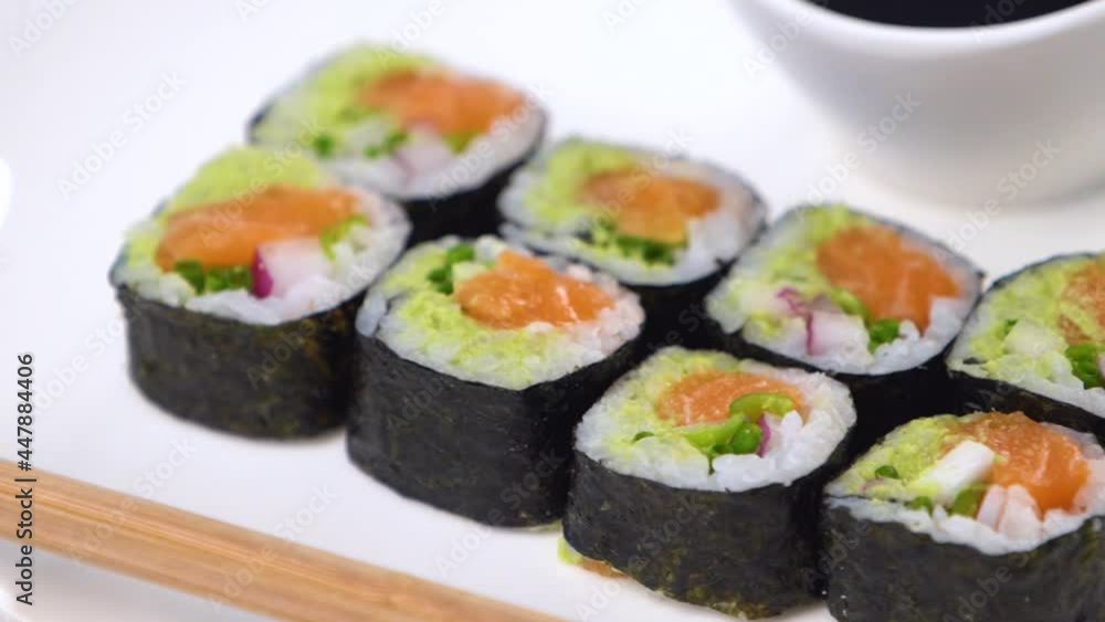 Sushi - rolls macro shooting Sushi - rolls macro shooting