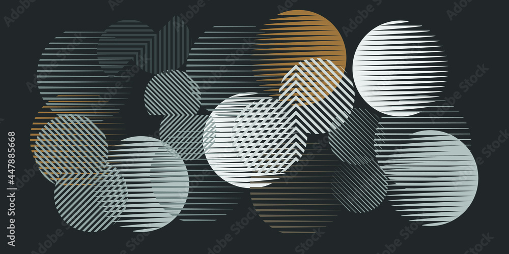 Background with various circles .Modern Design . Elegant poster. Vector geometric textured shapes.