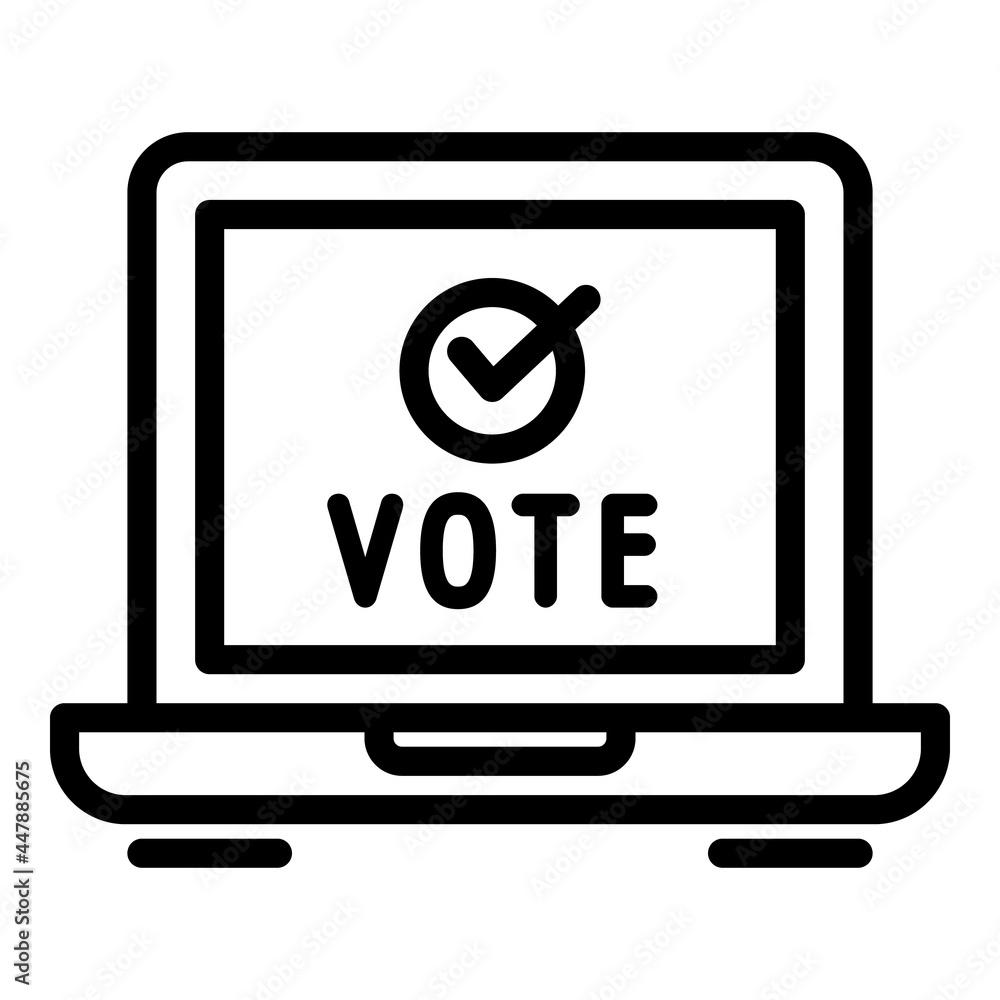 Feedback online vote icon. Outline Feedback online vote vector icon for web design isolated on white background Feedback online vote icon. Outline Feedback online vote vector icon for web design isolated on white background