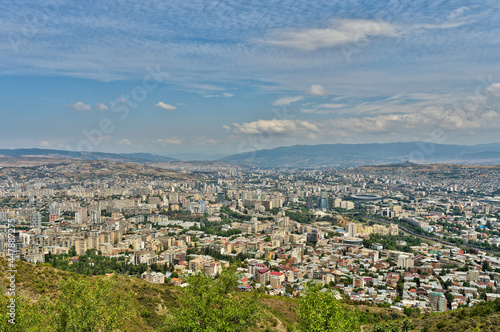 Tbilisi cityscape from Mtatsminda Park, HDR Image © mehdi33300