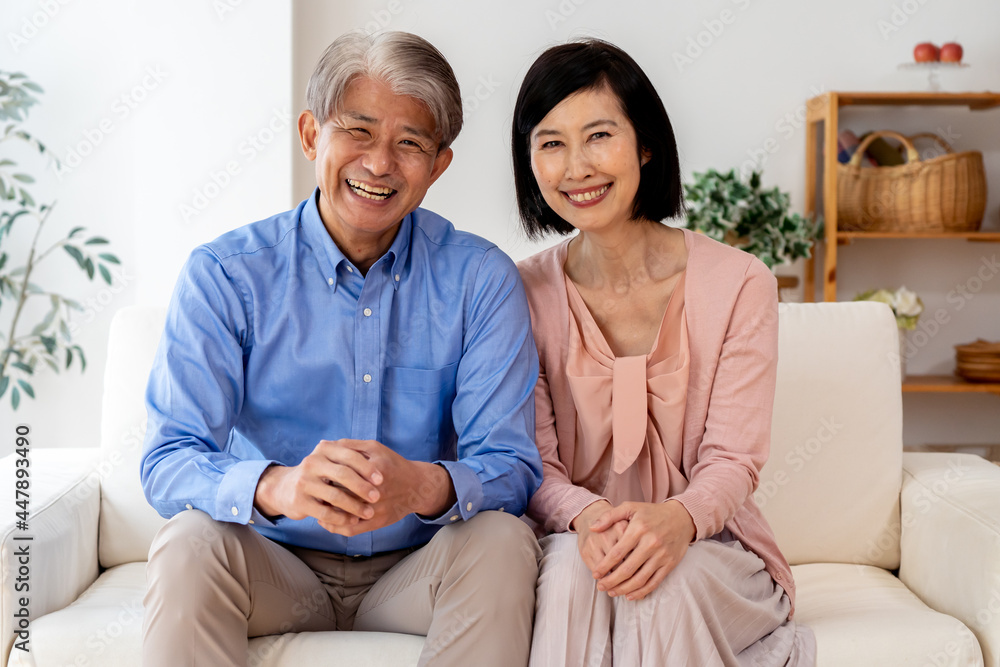 日本人 シニア夫婦 ポートレート 日本人 シニア夫婦 ポートレート