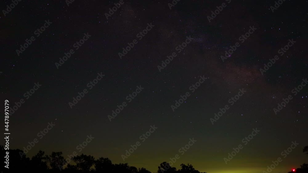 Milky Way, stars glittering in night sky, time lapse Milky Way, stars glittering in night sky, time lapse
