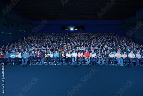 Audience in movie theater