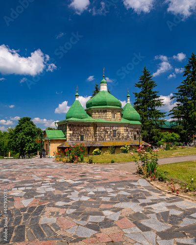 Wood Church Saint Michael's in Plyasheva - Battle of Berestechko place. photo