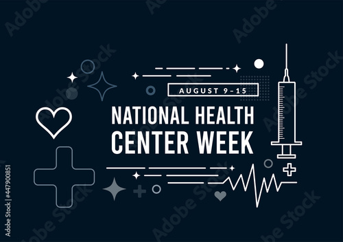 National Health Center Week. Vector illustration