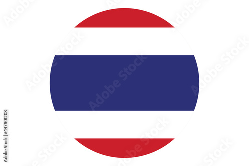Free Download Circle flag vector of Thailand on white background. - GFXLoad