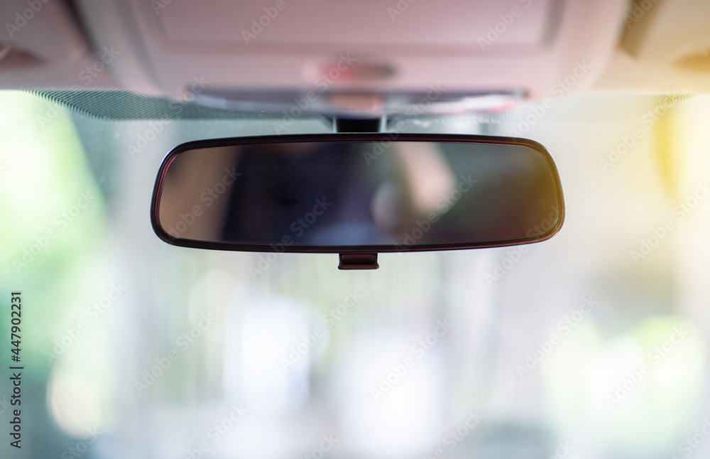 Car rear view mirror - obrazy, fototapety, plakaty 