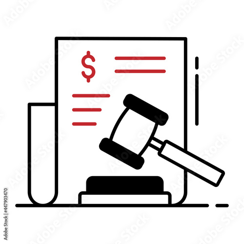 Financial frauds or scam Vector Icon Design, Business and Management Symbol, Banking and finance Sign, ECommerce and Delivery Stock illustration, Penalty and Fine Concept