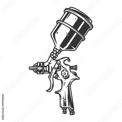 Vintage concept of spray gun