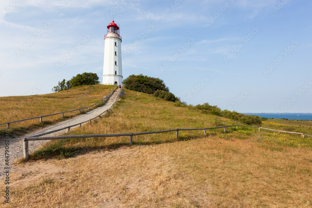 Dornbusch Lighthouse in the north of the island of Hiddensee