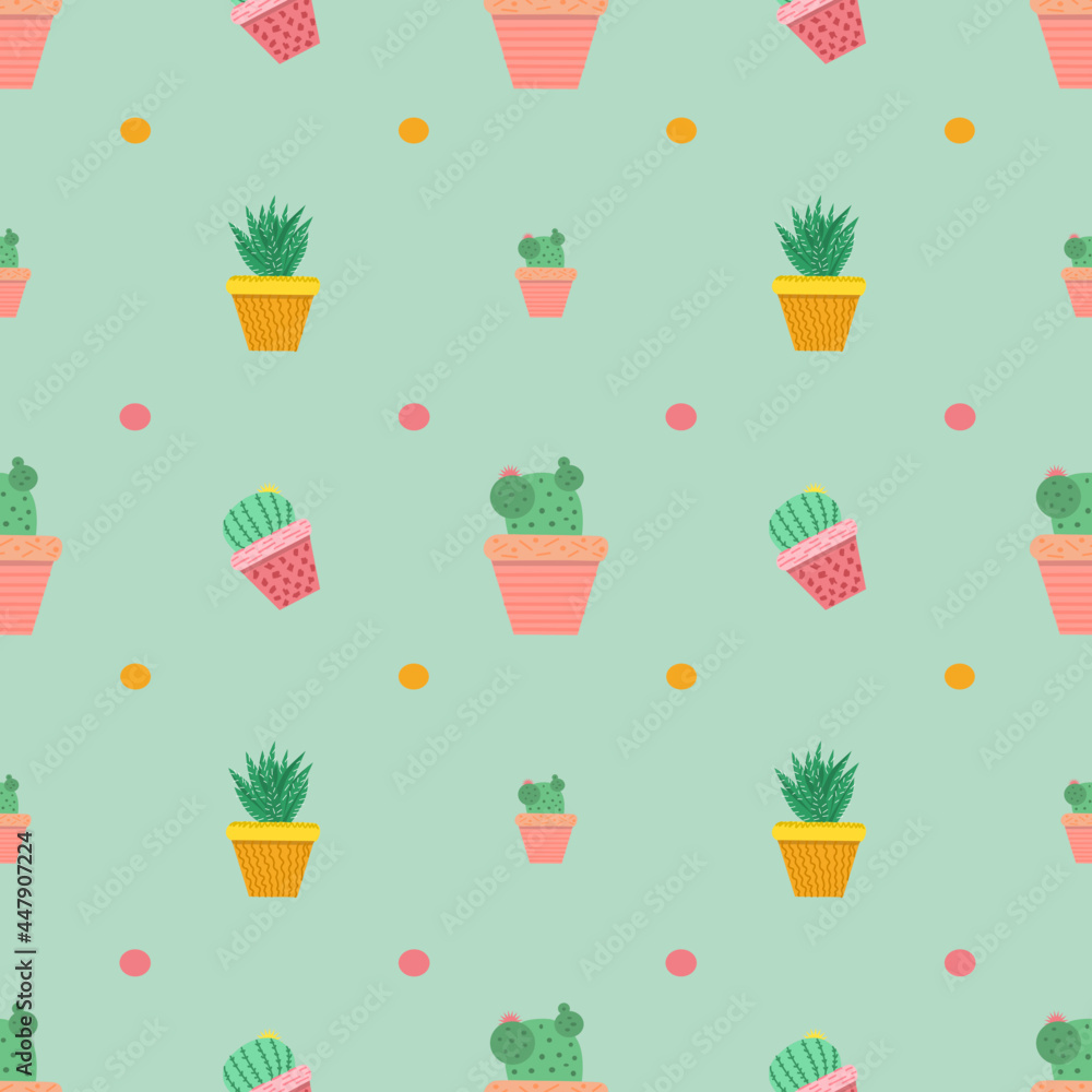Cactus seamless pattern Cactus seamless pattern