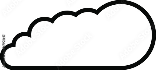 Cloud icon, vector illustration on white backgound