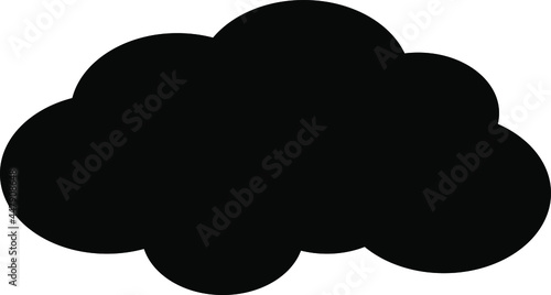 Cloud icon, vector illustration on white backgound