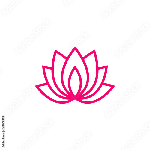 lotus logo icon design template vector