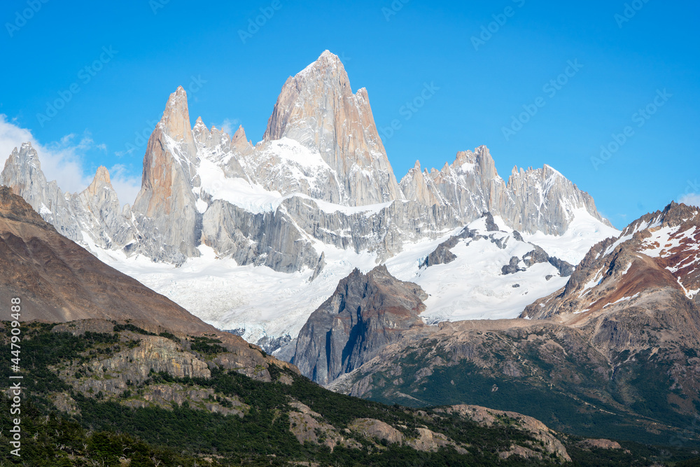 Fitz Roy clean view, Patagonia, Argentina, national park