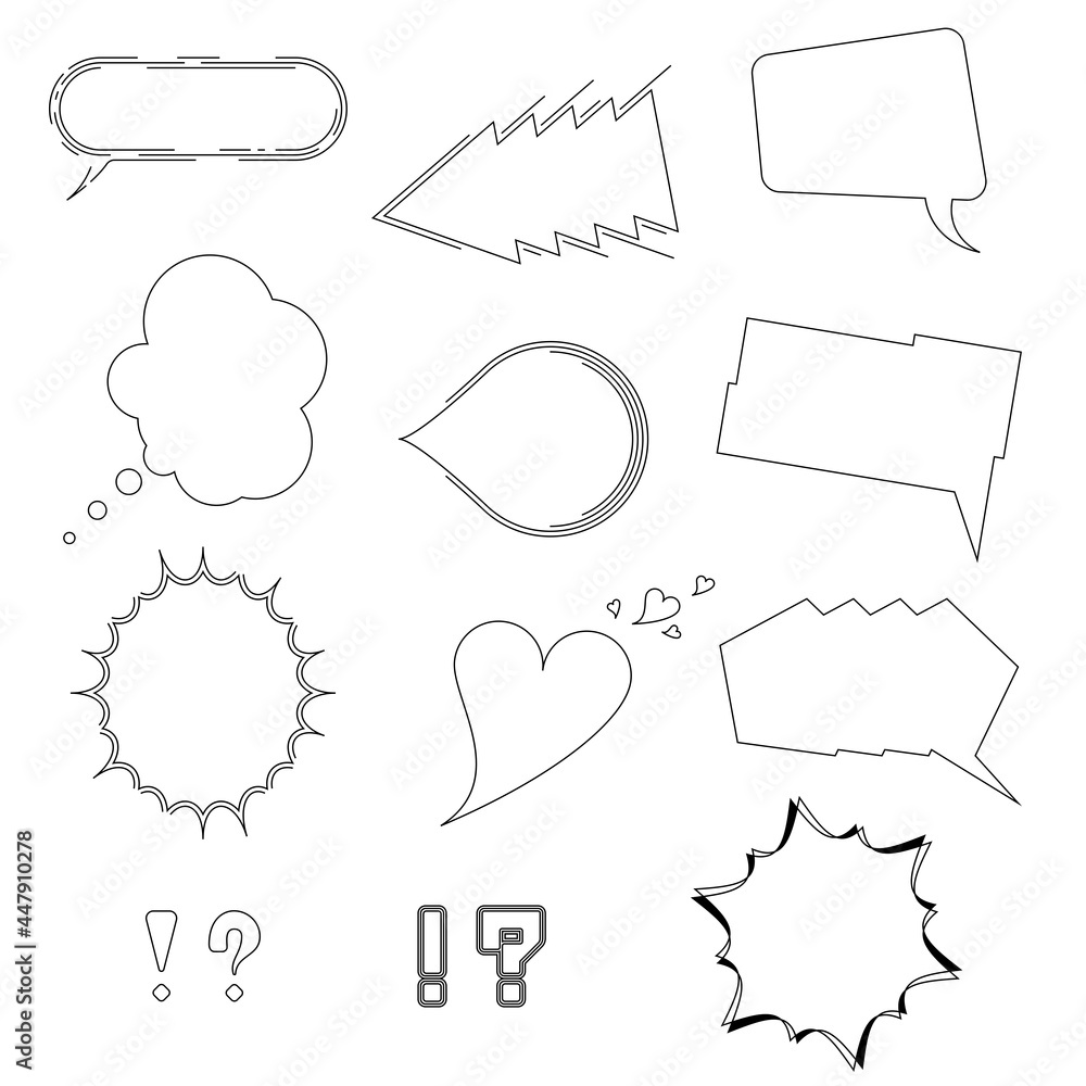 Fototapeta premium Speech bubbles