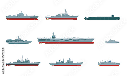 Several ships of NATO countries