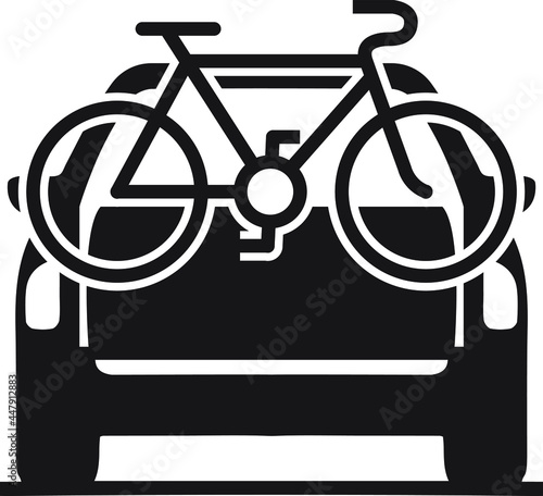 Car and bicycle icon , vector illustration