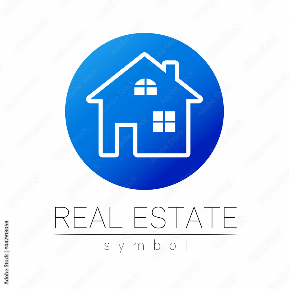 Real Estate Logo Vector Design House Logo Brand Identity . Company Sign Btanding Elements with House and Building