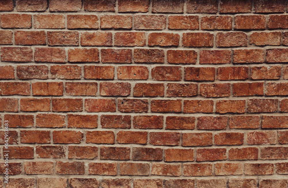 Dark brick walls are erected unevenly. Dark brick walls are erected unevenly.