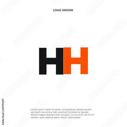 Free Download Unique modern geometric creative elegant letter H logo template. Vector icon. - GFXLoad
