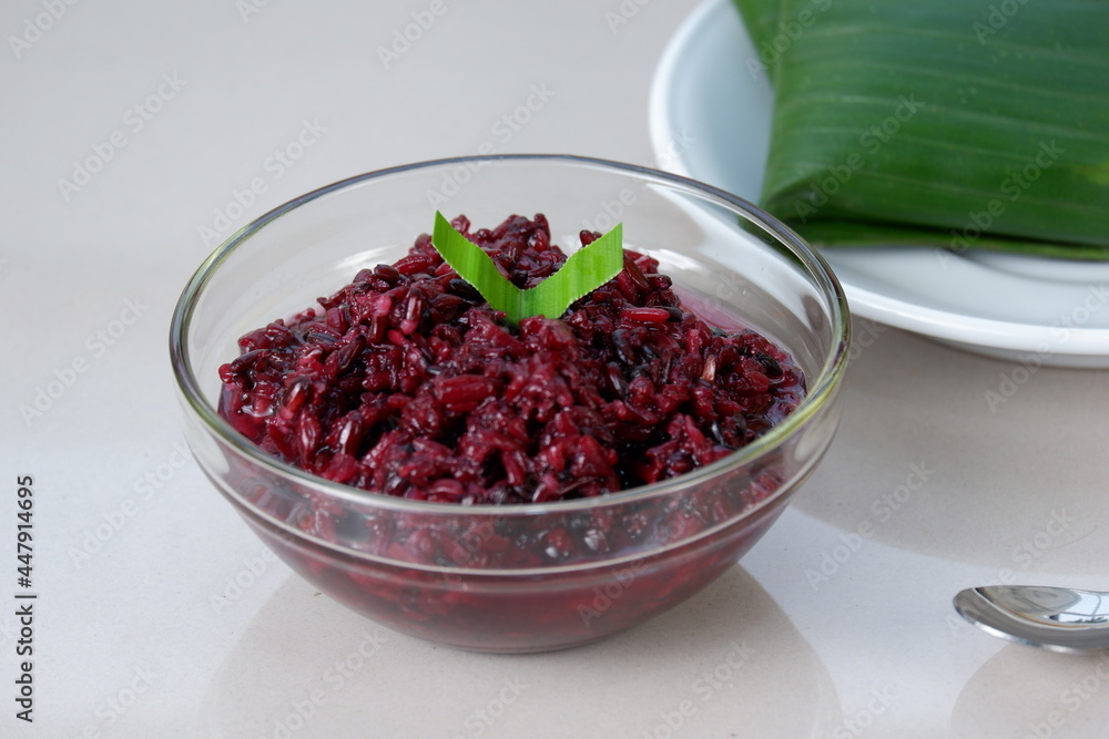 Tape Ketan Hitam. Fermented black glutinous rice, a typical accompaniment for Tape Uli. Tape Ketan Hitam. Fermented black glutinous rice, a typical accompaniment for Tape Uli.