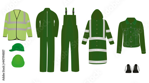 Working clothes isolated. vector illustration