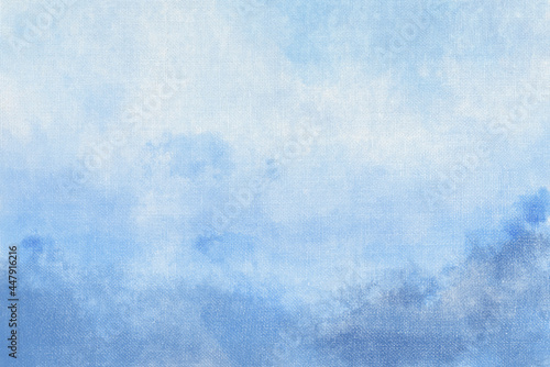 blue watercolor on rough canvas, abstract background © Christian Horz