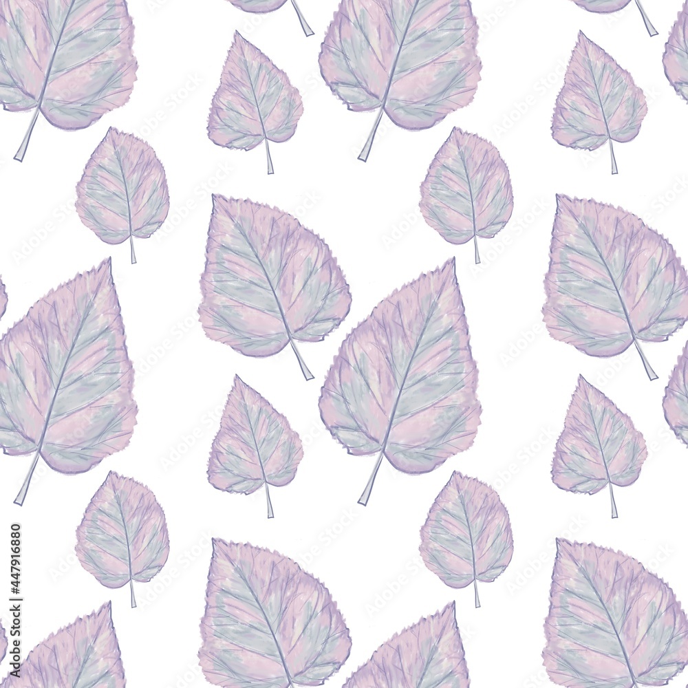 seamless pattern with leaves