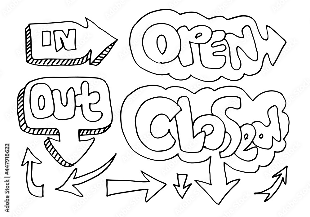 Open Sign Closed. for use in cafes, buildings, shops and others Open Sign Closed. for use in cafes, buildings, shops and others