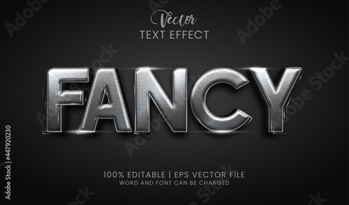 Editable fancy text effect style
