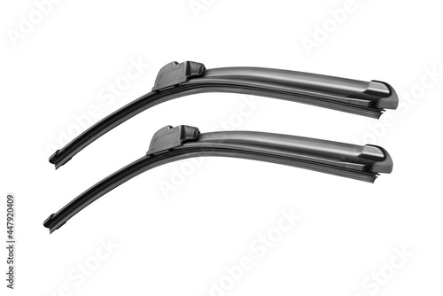 Fotografía Pair of windshield wipers on white background studio shot
