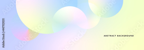 Pastel gradient background, modern blurry underlay, tender base texture with circle design elements, futuristic poster design photo