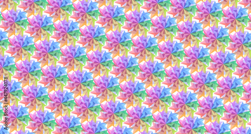 Repetitive abstract geometric rainbowpattern-7d1a
