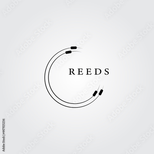 reeds logo icon vector illustration design graphic