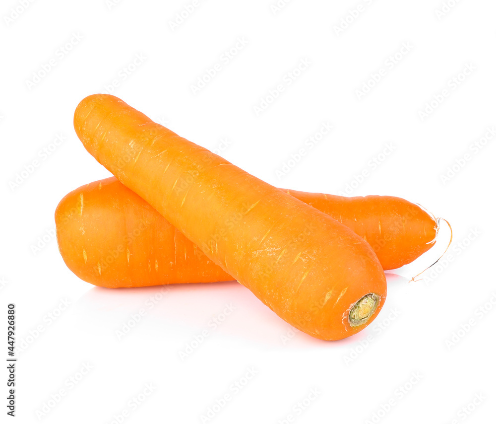 Carrots isolated on white background Carrots isolated on white background