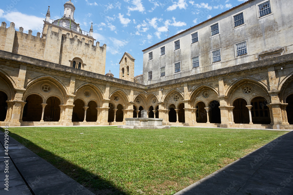 The Cloister of Old Cathedral of Coimbra, Portugal