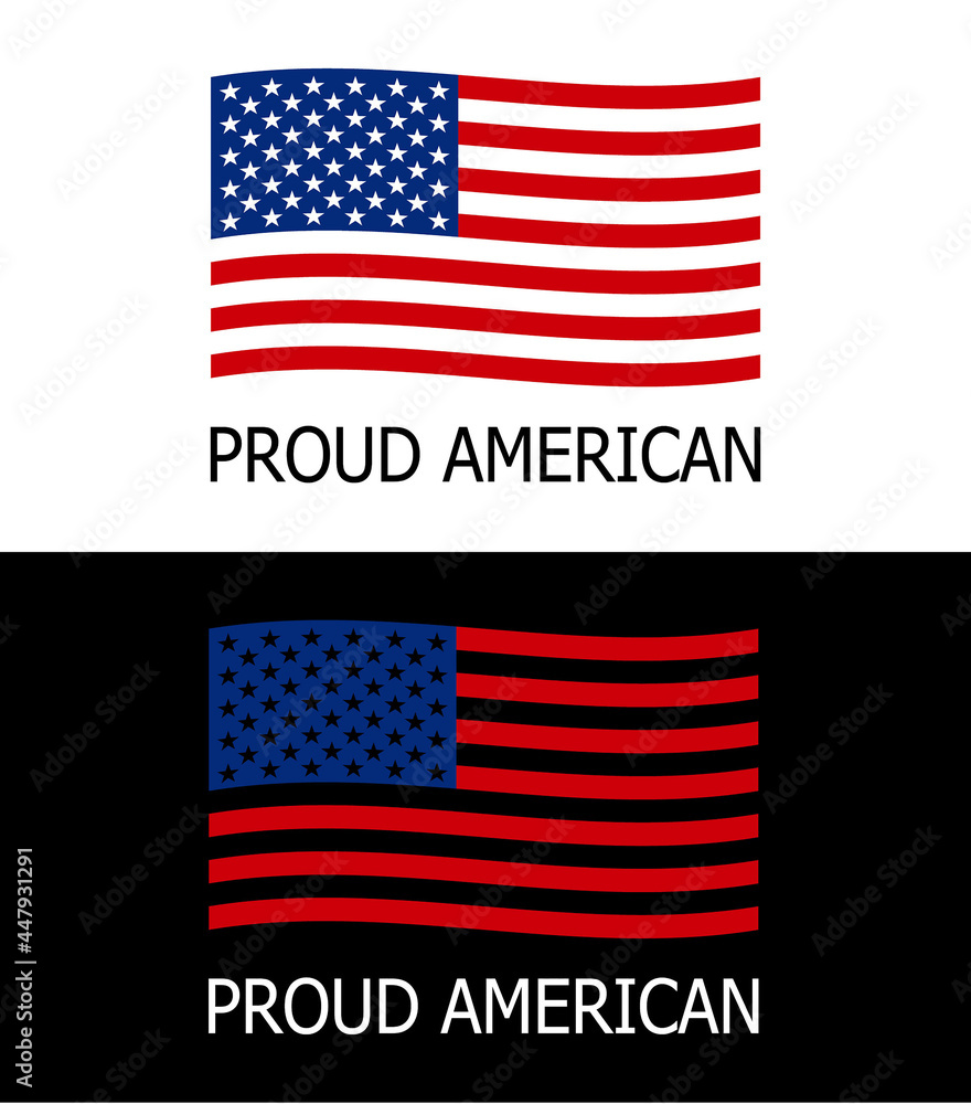 Proud American With Flag Proud American With Flag