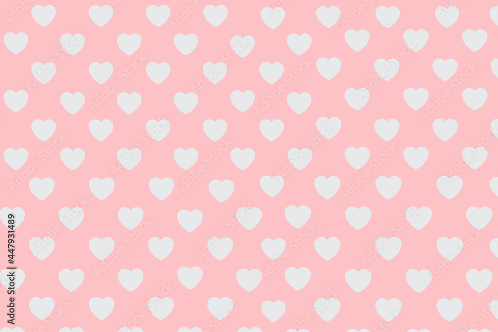 
pink background with white hearts