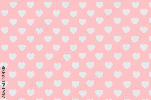  pink background with white hearts