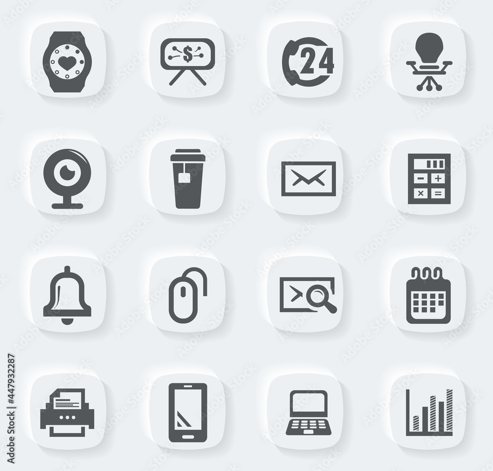 Office icons set Office icons set