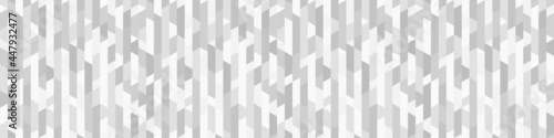 Seamless polygonal pattern. Abstract geometric texture. Tiled background. Black and white illustration