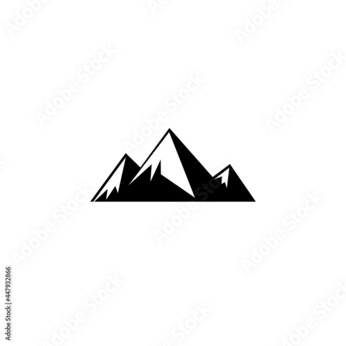 mountain logo design concept icon template white background vector