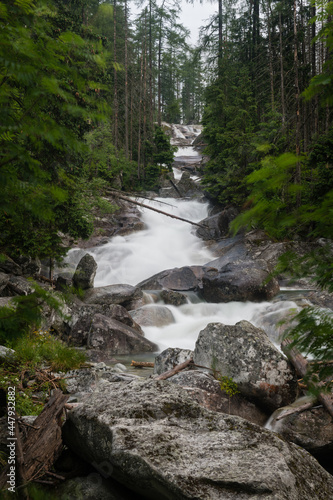 Cold water waterfalls in High Tatra mountains, Slovakia © ventura