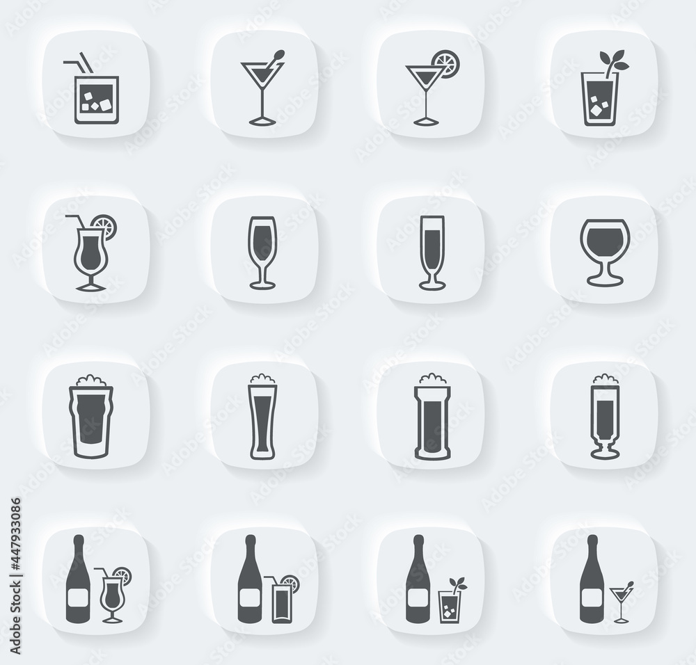 tableware and bottles for alcoholic beverages tableware and bottles for alcoholic beverages
