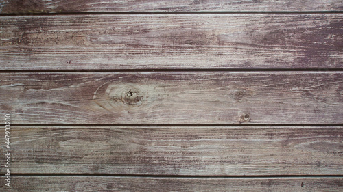 Old wooden plank pattern background laying horizontally, with Copy space , background texture.